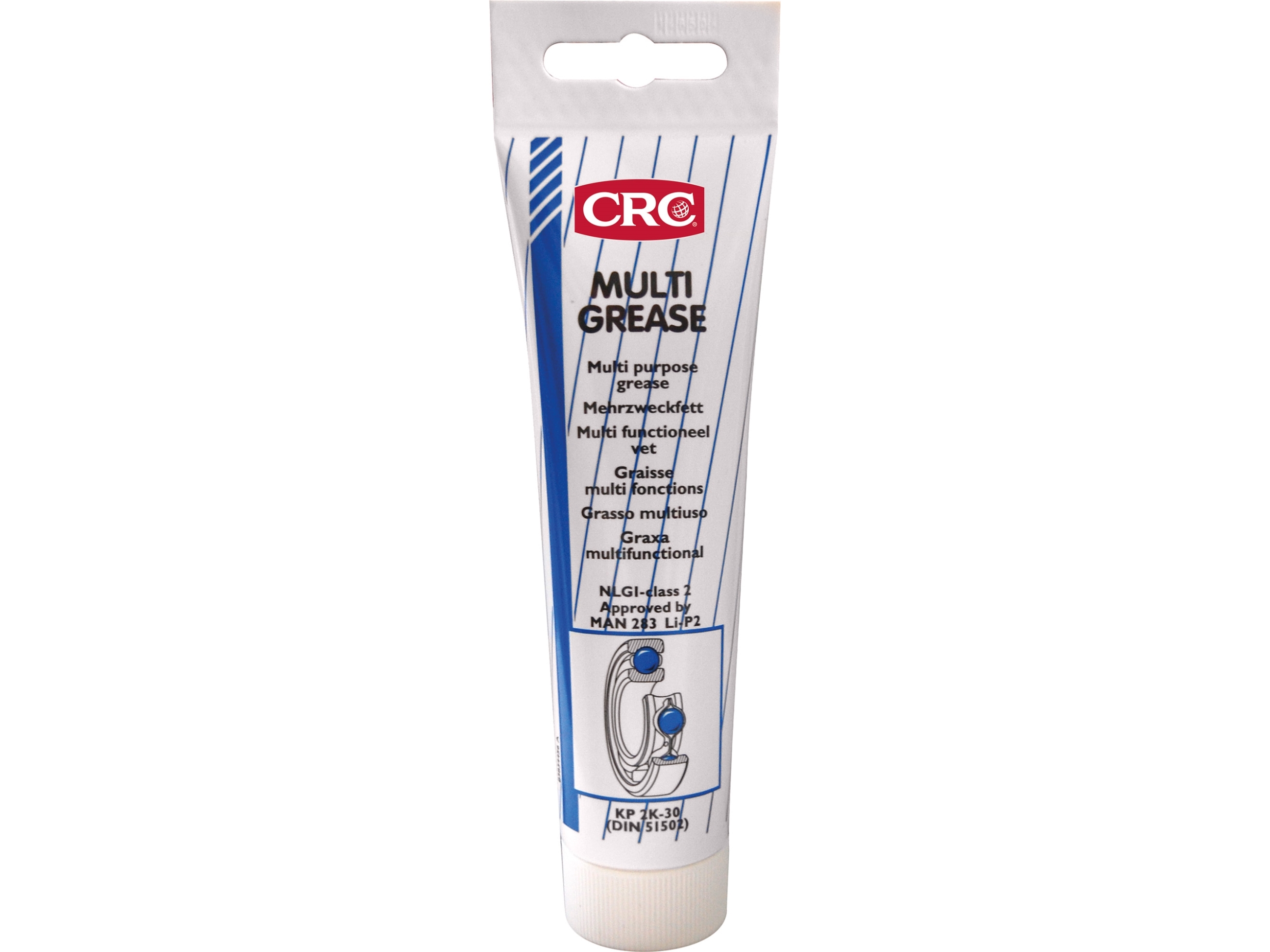 CRC Universalfedt, EP-lithium baseret. Anvendes til rulleleje- og glidekontakt lejer. Giver lange smøreintervaller NLGI class : 2