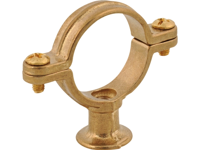 WALRAVEN Rørbærer messing med vægflange 12mm