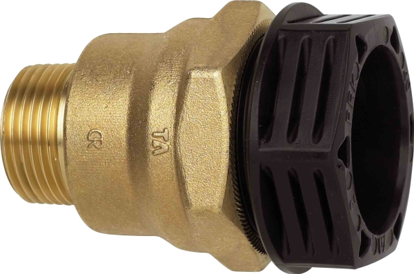 IMI TA 25 mm x 1" overgang med nippel, messing, PN16