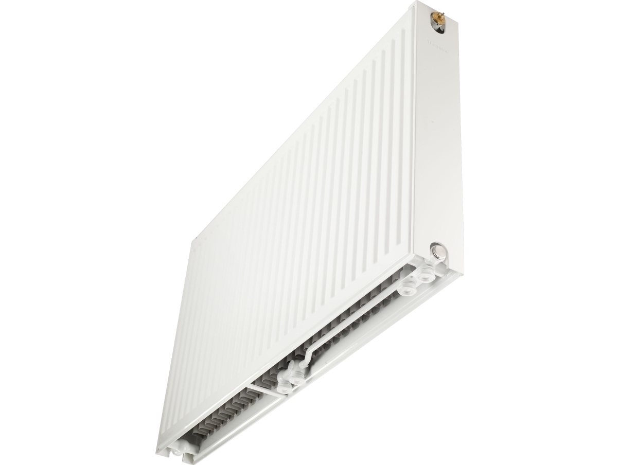Thermrad Radiator Super8 Compact 33. 70/40/20 -  1396W, HxB: 300x1800 mm, med 8 anboringer inkl. Bæringer, luftskrue-prop.