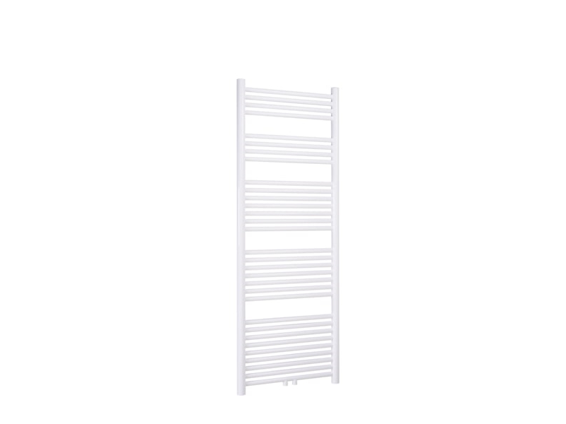 Thermrad Tone håndklæderadiator 936W, Rundt strålingsrør og samler, 6 tilslutninger, hxl 1800x550mm, hvid RAL9016