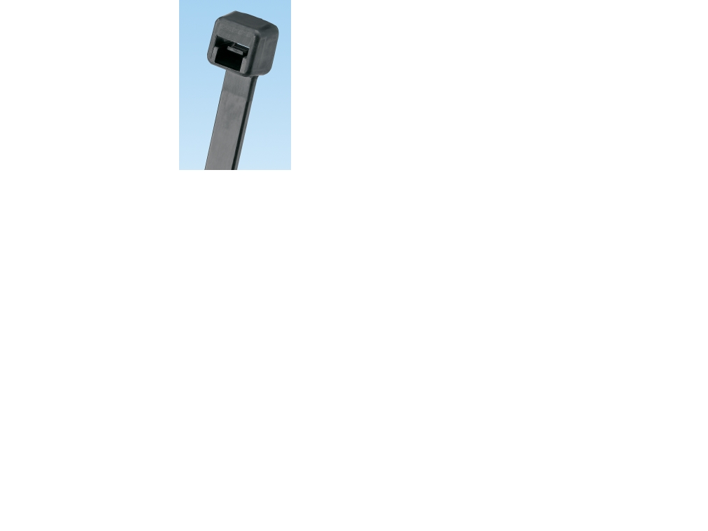 Panduit Cable Tie, 5.6L (142mm), Miniature, Weather Resistant, Black, 100pc, Nylon, Sort, 142 mm