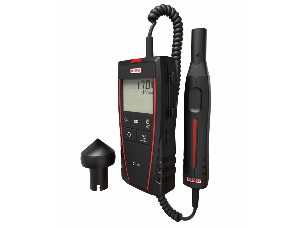 ELMA INSTRUMENTS KIMO CT110 Tachometer/omdrejningstæller. Med løs probe for optisk og mekanisk måling
