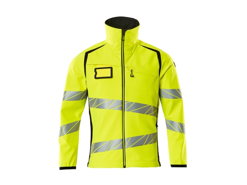 Mascot Accelerate Safe Softshell jakke 19002-143 klasse 2 - hi-vis gul/sort / 2XL | Jakker | DISCOUNT | Herre