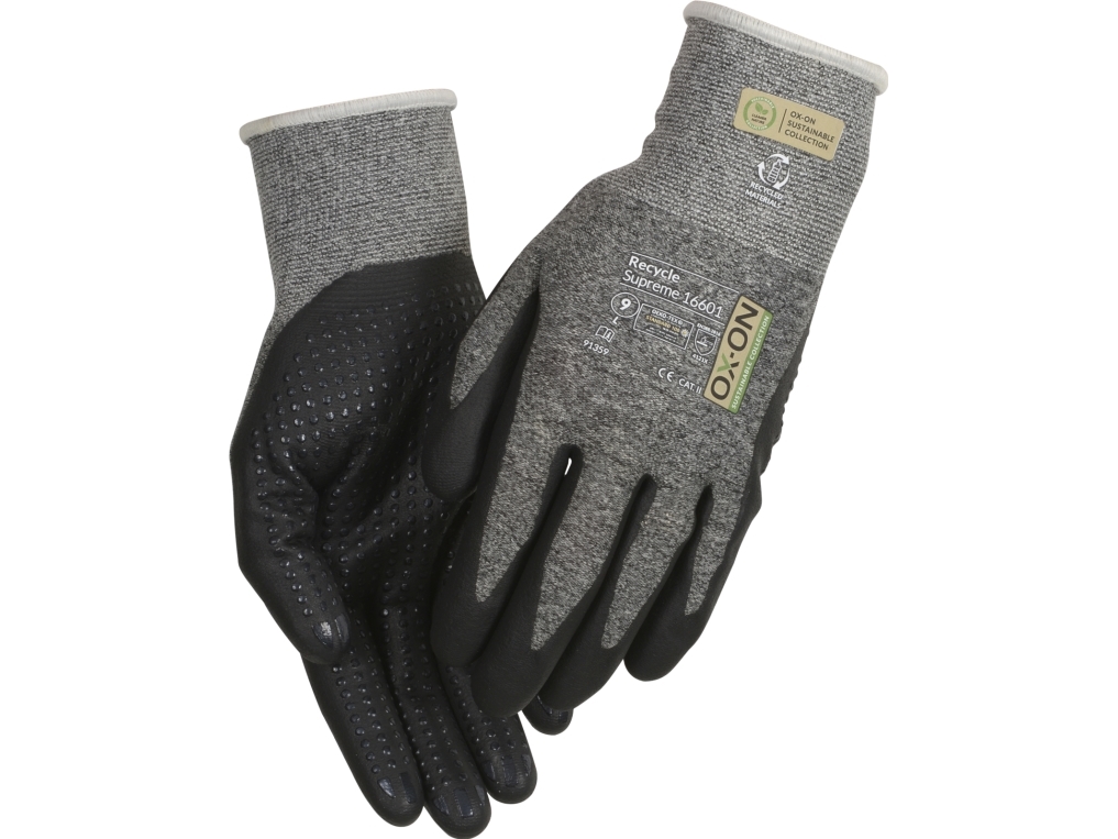 OX-ON Handsker Recycle Supreme 16601 Str.09 - (12 par)
