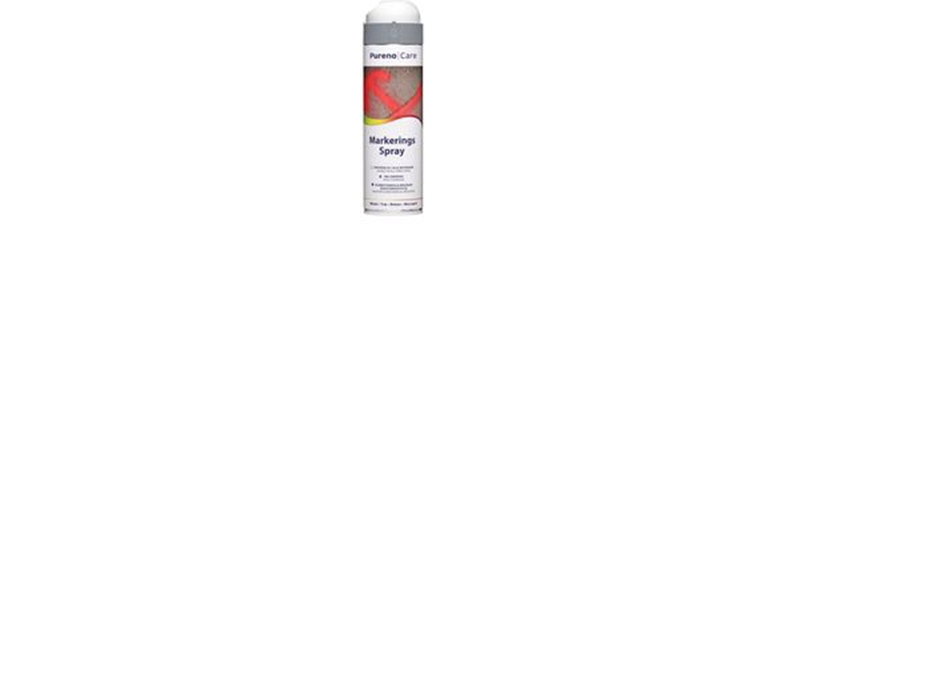 Pureno Markeringsspray Hvid 500ml 360grader Metal Træ Beton Murværk