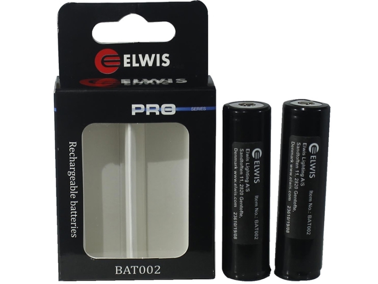ELWIS LIGHTING Batterier 2 X 18650, 3.7V, 2600 Mah