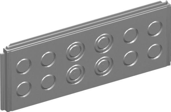 ENSTO Vægskab flange Cubo P 300 mm med udslagsblanket 4 x M16/25 og 8 x M20