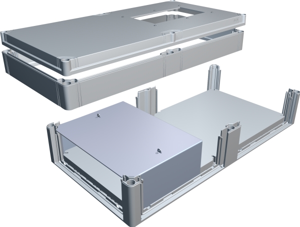 ENSTO Målerskab komplet Cubo P ekskl flanger og målerklemmer for stikbensmåler 300 x 600 x 187 mm ekskl målerklemme for stikben 1016007229