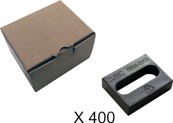 CUBIC Afstandsklods nr. 3 skinneholder S2000 pakke med 400 stk.