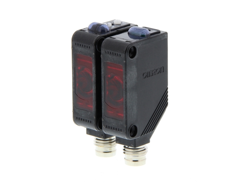 OMRON Fotoaftaster, through-beam, 10 m, DC, 3-leder, PNP, M8 plug-in (kræver 2 beslag)