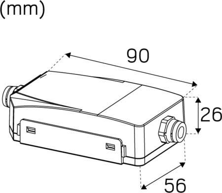 Comfort Quick Outdoor antracit 3000K, 435 lm, 36°, 6 W, IP44. 40 mm inbyggnadsdjup, LED-downlight för utomhusbruk