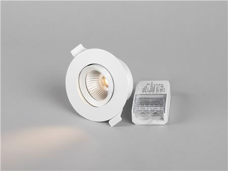 Optic G2 Quick ISO 230V Hvid 3000K, 500 lm, Ra>98, 3 SDCM, 6 W, IP 44. Inkl. fasedæmpbar driver. Inde/Ude