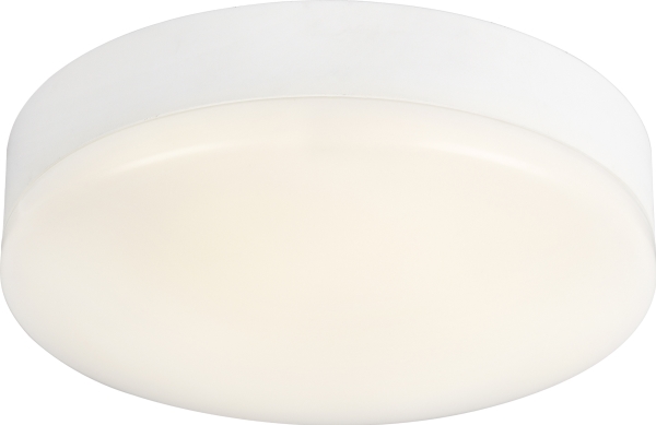 LED-Plafond Moon Basic 255 S, 3000K/4000K via DIP-switch. 880-900lm 11W, IP44, 230V. Tilstedeværelses-/dagslysstyring