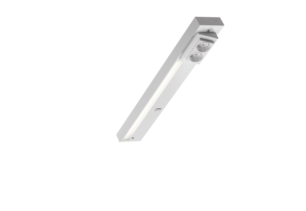 Unos II 10W 3000K 1000lm 2xSchuko Stikk 595mm Vit