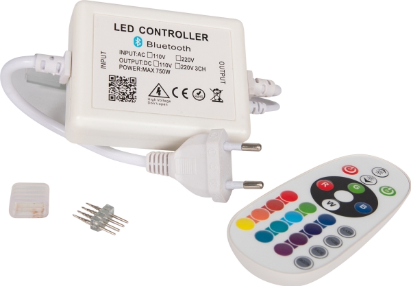 LIT230 Controllerboks og fjernebetjening til at lave forskellige lyseffekter på LIT230 RGB Strip.