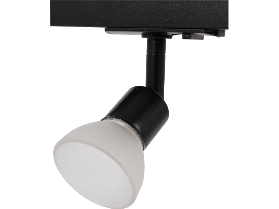 Vento Blow Glas Spot med GU10 og 1-Faset adapter i sort