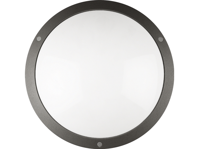 Moon Public, 1050lm, 16W 3000K-4000K, integreret LED-modul tilsluttes direkte til 230V, IP65, Antracit