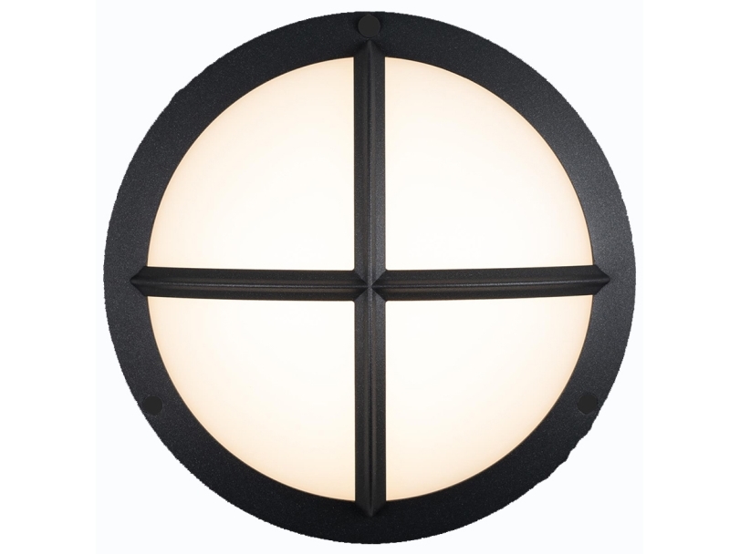 Moon Public Cross I vægarmatur til udendørs brug IK10 Antracit 1070 lm, 3000K/4000K via DIP-switch, 16W, IP65, 230V