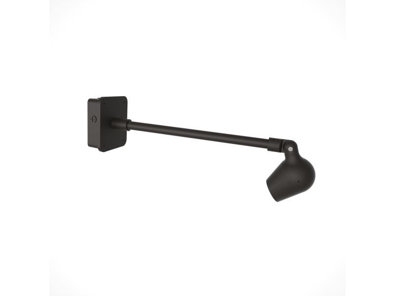 TANDA 15W 1500LM 4000K CRI80 Asymmetrisk IP65 IK08, Sort, 1m. kabel ud af armaturet. 1000x160x140mm.