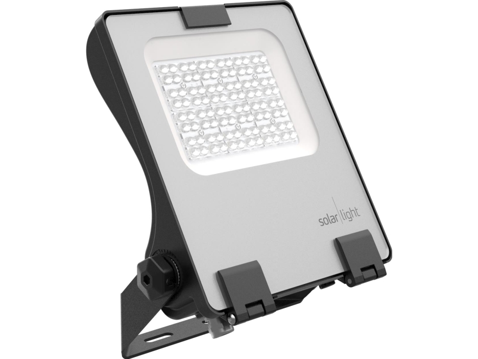 Santana Floodlight 60W 8250LM 4000K Asymmetriske Linser, Sort Hus 1,5m Kabel