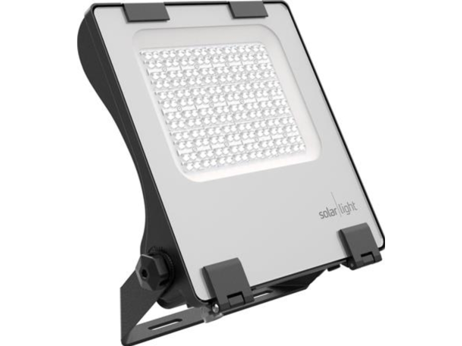 Santana Floodlight 150W 19800Lm 4000K 90Gr Linser, Sort Hus 1,5m Kabel