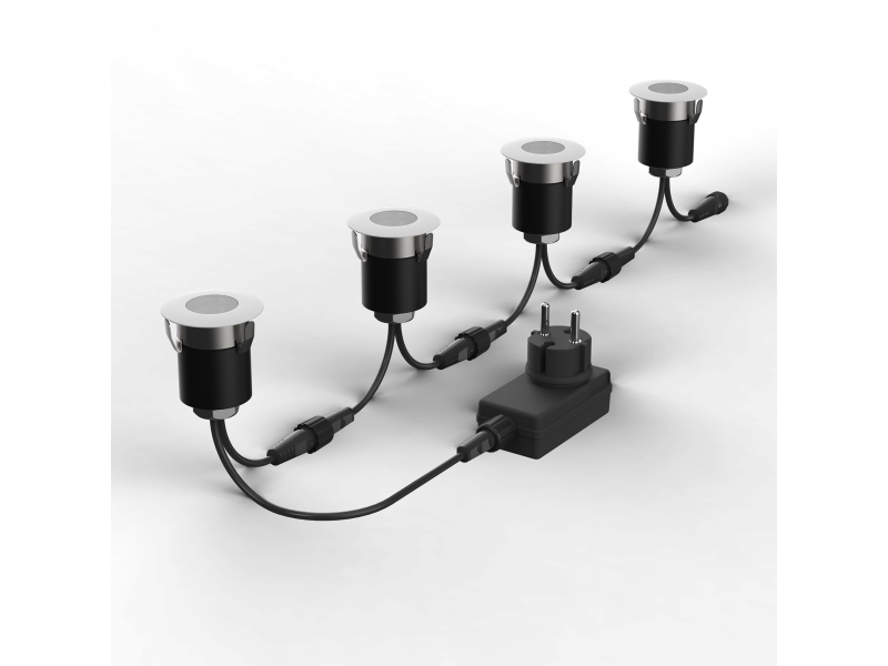 LED minidownlight 3,6W 2700K 230lm  80° spredningsvinkel, IP44. 350mA