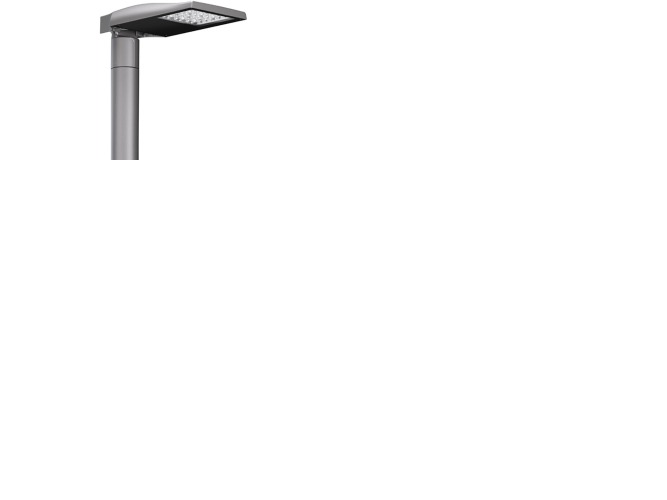 Street vejarmatur 5330lm, 4000K ST1.5, Ø60mm flange og 10m 5x1mm2. Natdæmp -2/+6 ved 50%. 6KV, CLII,