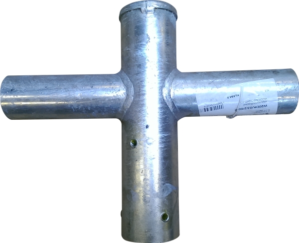 Golf arm, 0,15 meter udlæg, dobbelt, udvendig montage, for Ø 60 mm mastetop, for Ø 60 mm armatur