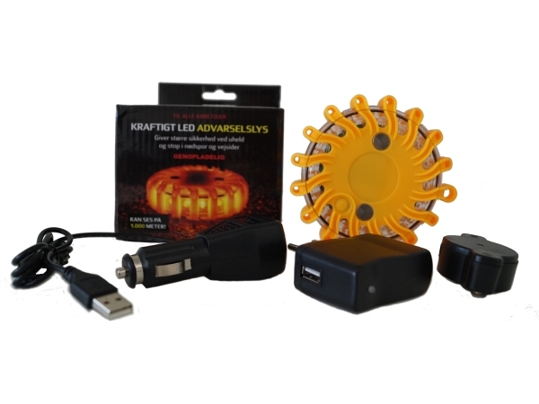 ZMARTGEAR Advarselslys Genopladelig Gul
