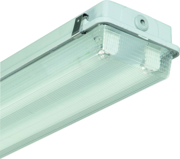 EP2 tomt f/2xLED T8 lysstofrør 1200mm, vandtæt armatur (=2x36w) (ex. lysrør)