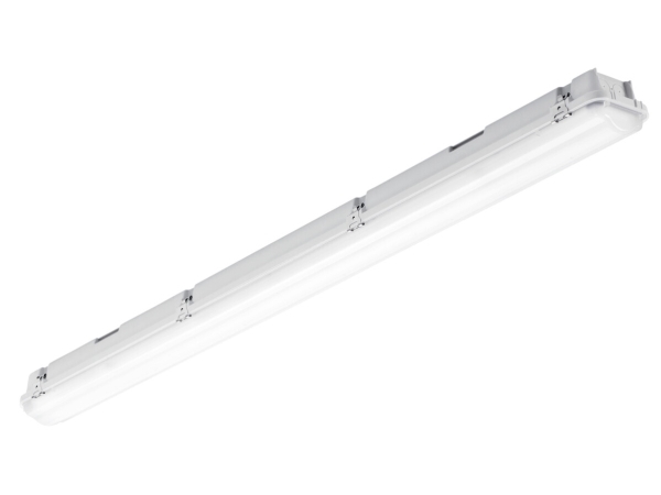Polo IP66 1573mm 47W 6000Lm 4000K Gennemfortrådet, Nødlys 500lm 1 Time, EN60598-2-22, Opal Polycarbonat skærm