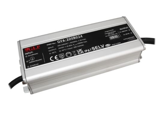 LED DRIVER Constant Voltage 24VDC, 200W, IP67