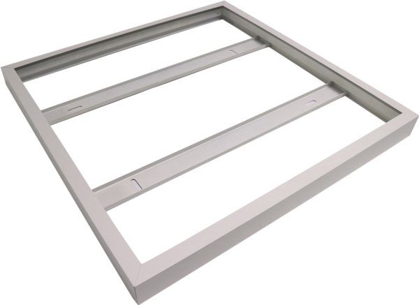 PÅBYGNINGSRAMME FOR LED FLAD PANEL, Samlet 598x598x50, HVID RAL9016 - LED Flad panel tykkelse 10-12mm.
