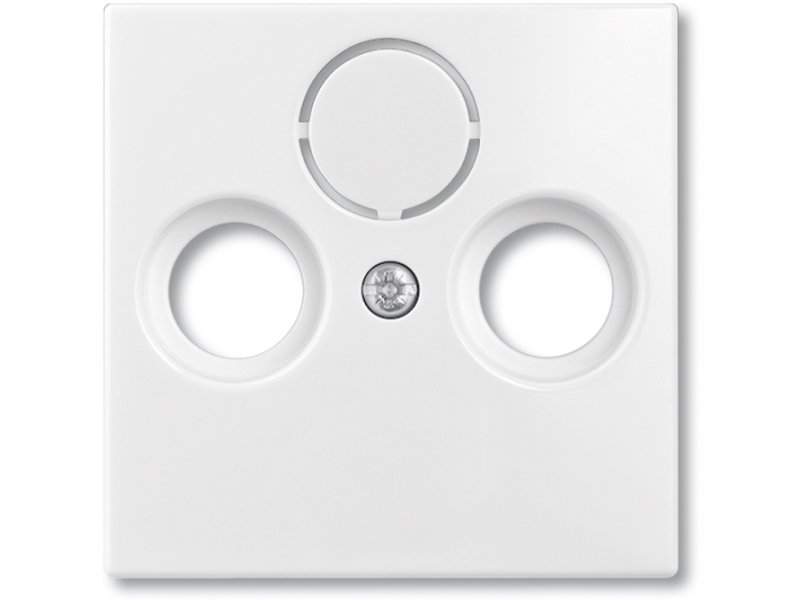 ABB-basic55 Afdækning til antenneudtag, mat hvid, 1 modul