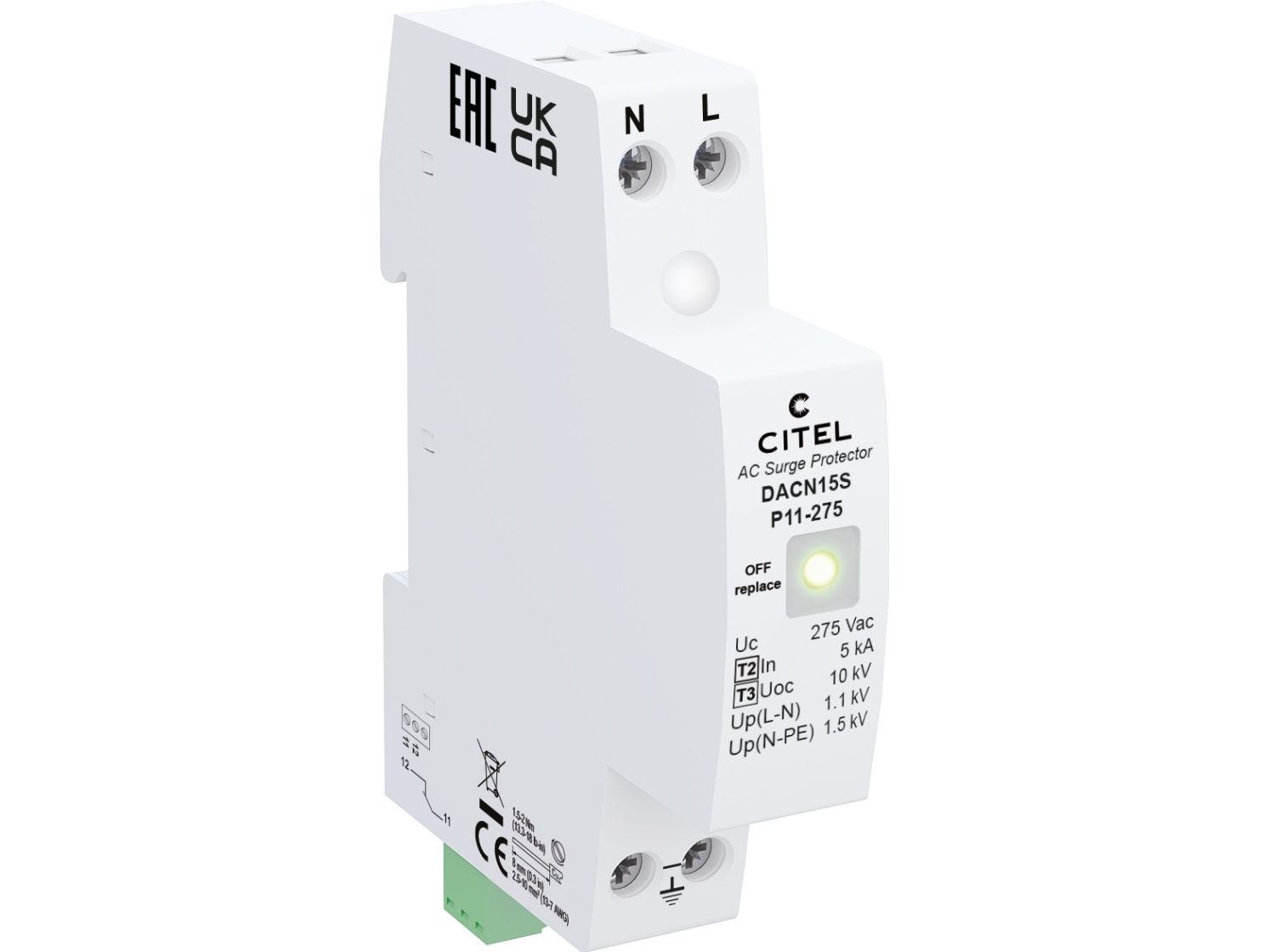 CITEL TRANSIENTB.DACN15S-P11-275 TYPE 2+3 DACN15S-P11-275