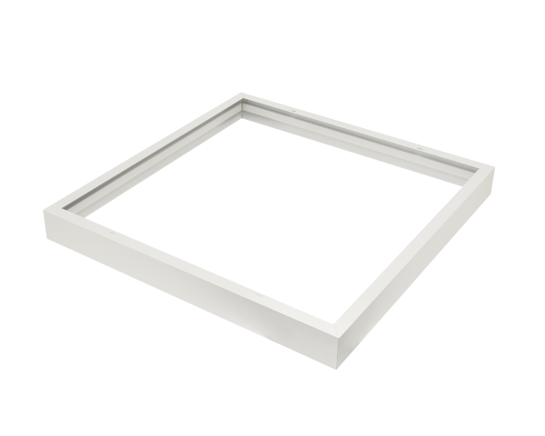 BORA II PÅBYGNINGSRAMME FOR LED PANEL 63x600x600mm, RAL9016 - Kit som samlesæt, der klikkes sammen.