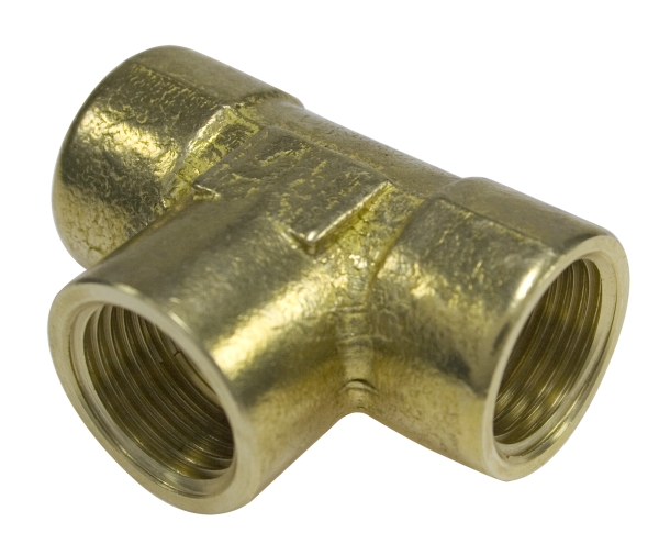 T-Stykke Messing Mf 1/2".