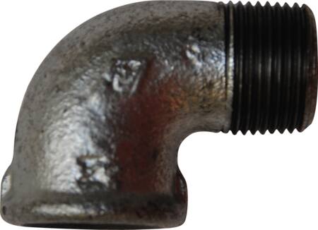 FIX-PRO Vinkel galvaniseret 3/4 90 grader muffe / nippel