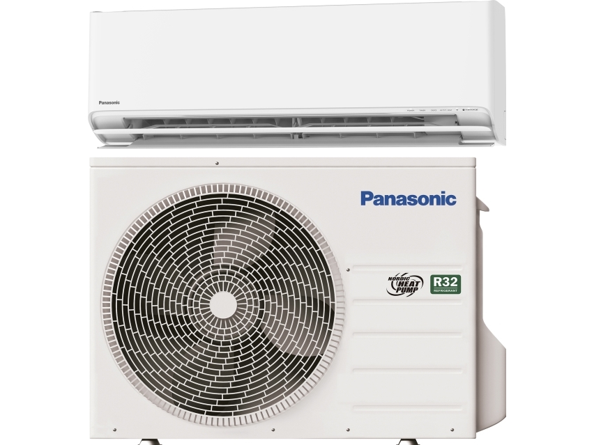 Panasonic värmepump split HZ35ZKE består av CS-HZ35ZKE och CU-HZ35ZKE, SCOP 5.3 A+ R32-köldmedium