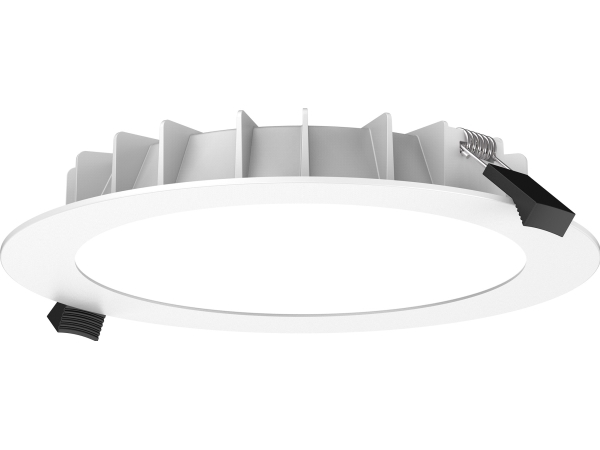 BASE Downlight ø190 18W 1700-1920LM CCT 3000-3500-4000K RAL9016, Udskæringsmål = ø160-170mm.