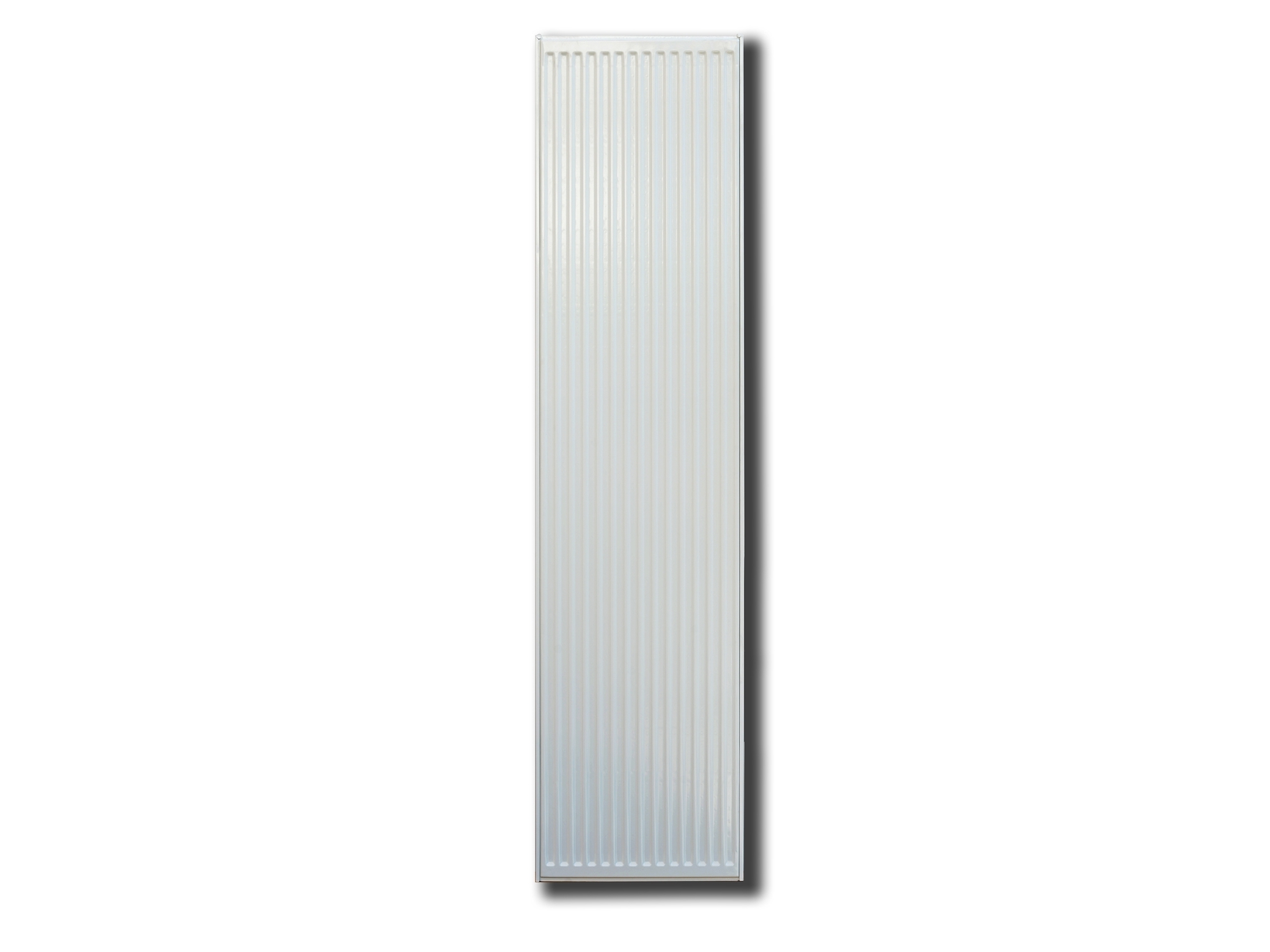 Thermrad Vertical Compact panelradiator 2693W, 4 tilslutninger, HxDxL 2200x22x600mm, blank hvid RAL9016