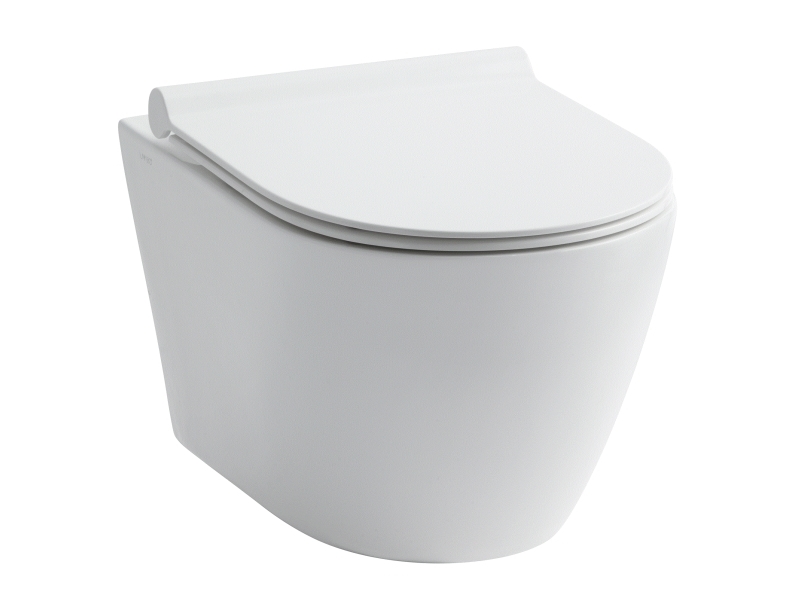 Flow FL60 væghængt toilet - rimless - inklusiv soft close sæde