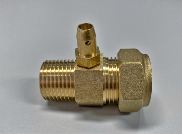 IBP CONEX Gasprøve fitting 18x1/2