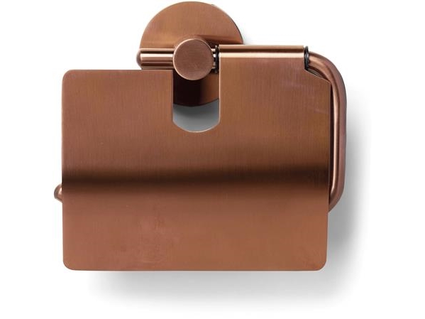 BLUE LABEL Toiletrulleholder med låg - børstet bronze
