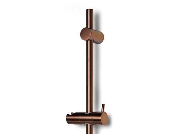 BLUE LABEL Brusestang i længde 90 cm inklusiv glider - leveres eksklusiv håndbruser - børstet bronze