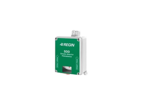 LINDAB Optisk røgdetektor SDD-OE65RAC for kanalmontage til Firesystem PRO med relæudgang og servicealarm inkl. venturirør 600 mm.