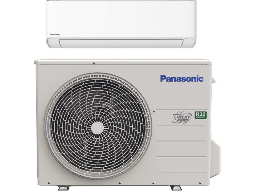 Panasonic värmepump av split-typ NZ35YKE-1 består av CS-NZ35YKE-1 och CU-NZ35YKE, 4 kW, SCOP 5,00, A++, köldmediet R32 och Wi-Fi-styrning.