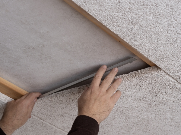 LEDUSED G5 Indbygningsramme 600x600 til Troldtekt-loft (25mm)