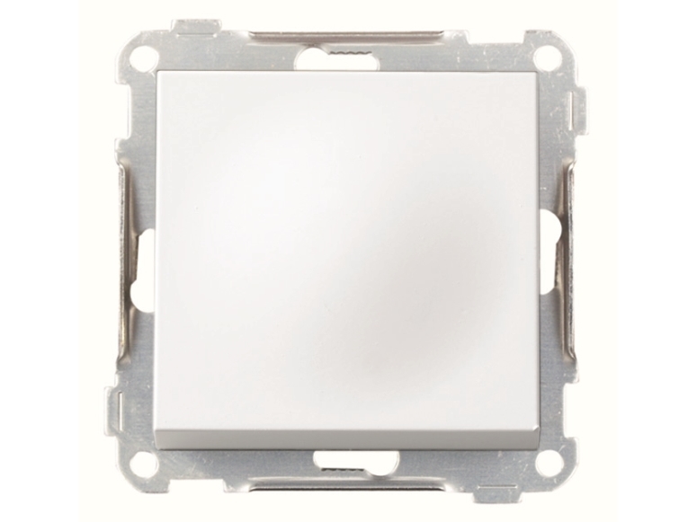 Afbryder HVID tra+A209:G220pp/1-pol snapp u./ramme ELKO PLUS - KUN TIL EXPORT